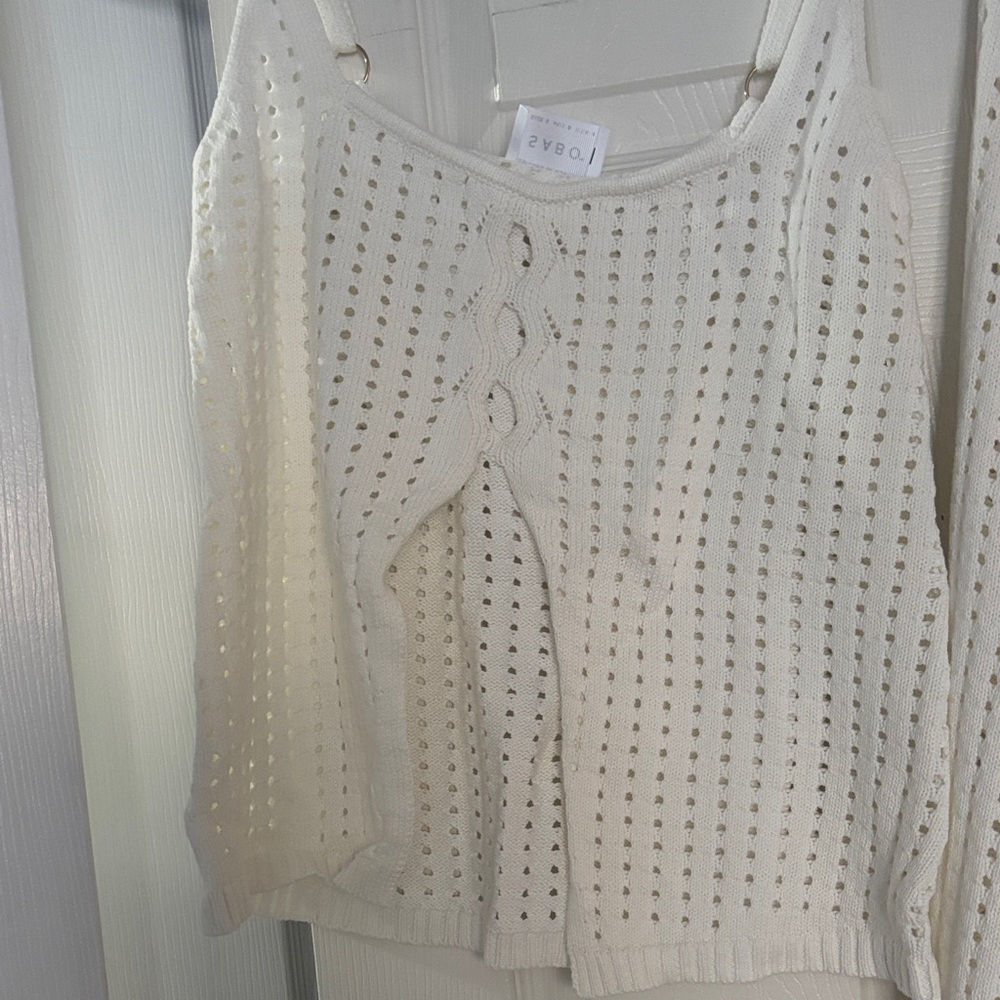 Elegant Cream Knit Dress